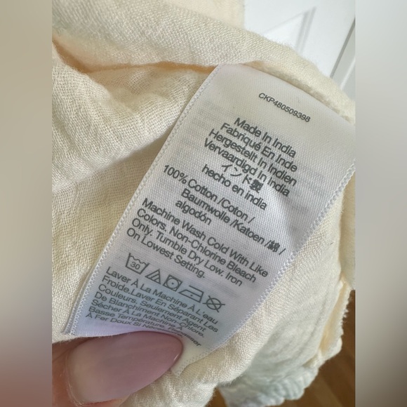 Madewell Size Small NWTs Cotton Swim Coverup - Picture 4 of 10